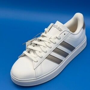 Adidas Grand‎ Court 2.0 White Silver GW9215 Size 9W